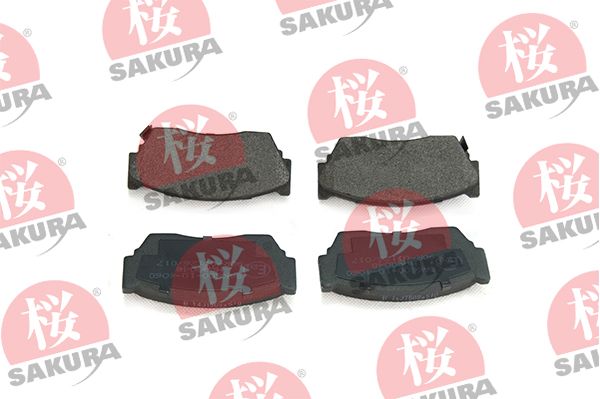 Комплект гальмівних накладок, дискове гальмо SAKURA 600-10-4060