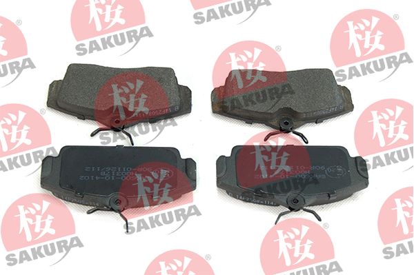 Комплект гальмівних накладок, дискове гальмо SAKURA 600-10-4102