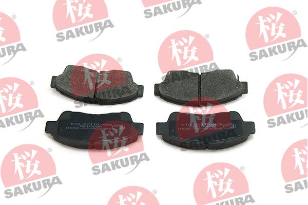 Комплект гальмівних накладок, дискове гальмо SAKURA 600-20-3840