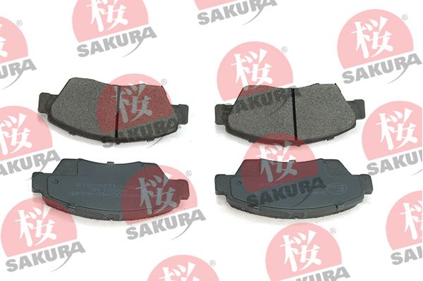 Комплект гальмівних накладок, дискове гальмо SAKURA 600-40-6645