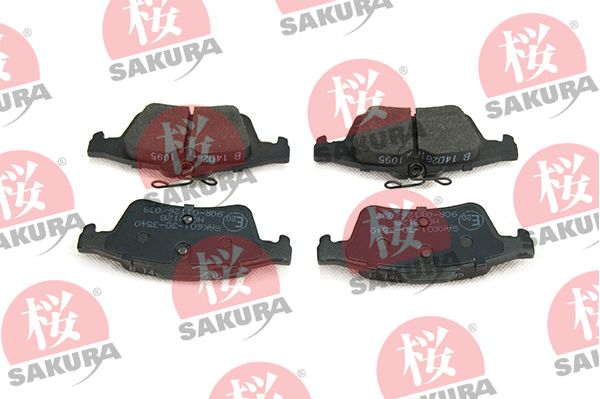 Brake Pad Set, disc brake SAKURA 601-30-3540