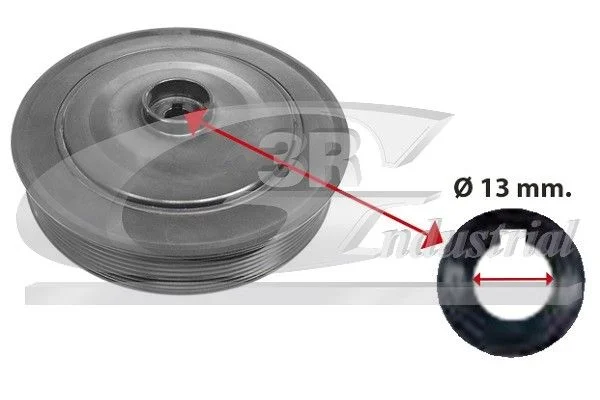 Deflection Pulley/Guide Pulley, timing belt 3RG 10652