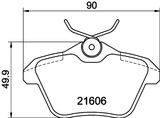 Brake Pad Set, disc brake HELLA PAGID 8DB 355 018-291