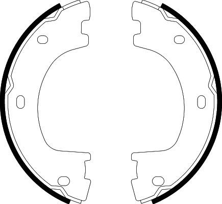 Brake Shoe Set, parking brake HELLA PAGID 8DA 355 050-071