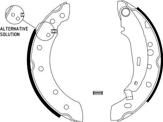 Brake Shoe Set HELLA PAGID 8DB 355 002-771