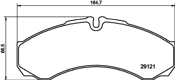 Комплект гальмівних накладок, дискове гальмо HELLA PAGID 8DB 355 005-371