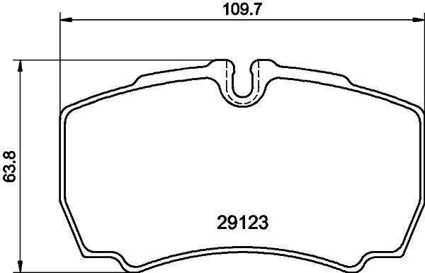 Комплект гальмівних накладок, дискове гальмо HELLA PAGID 8DB 355 005-381