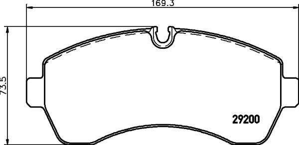 Stabdžių trinkelių rinkinys, diskinis stabdys HELLA PAGID 8DB 355 005-531