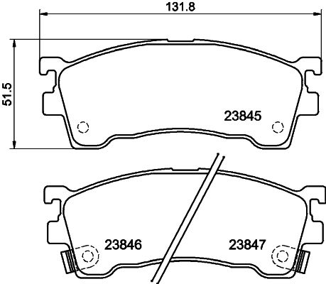 Комплект гальмівних накладок, дискове гальмо HELLA PAGID 8DB 355 006-621