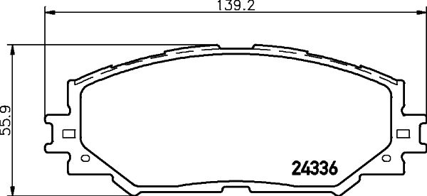 Brake Pad Set, disc brake HELLA PAGID 8DB 355 006-861