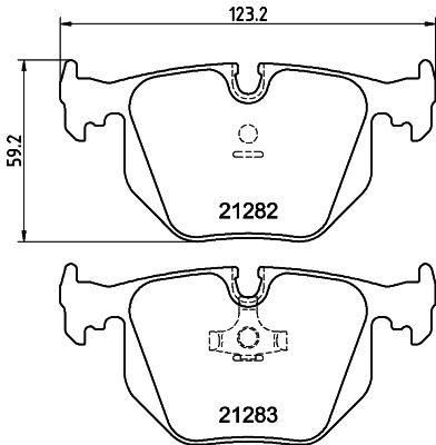 Brake Pad Set, disc brake HELLA PAGID 8DB 355 008-121