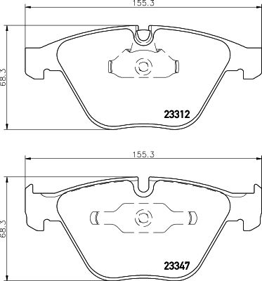 Brake Pad Set, disc brake HELLA PAGID 8DB 355 009-271