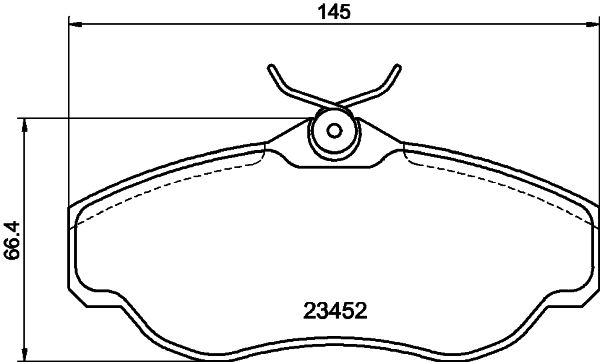 Brake Pad Set, disc brake HELLA PAGID 8DB 355 009-531