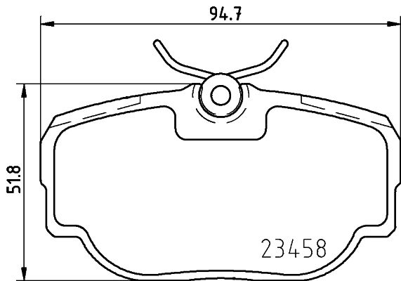 Brake Pad Set, disc brake HELLA PAGID 8DB 355 009-541