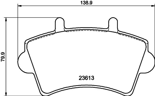 Stabdžių trinkelių rinkinys, diskinis stabdys HELLA PAGID 8DB 355 010-021