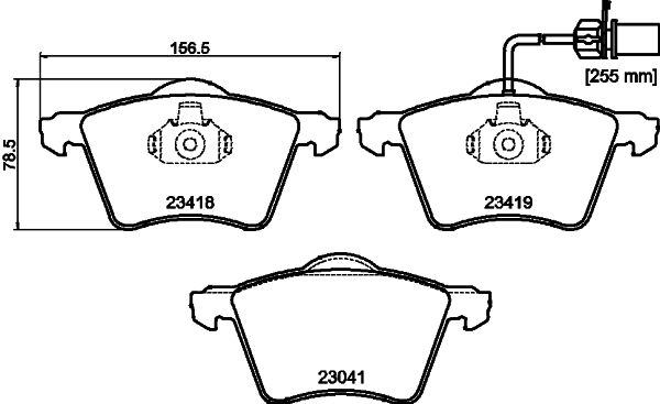 Brake Pad Set, disc brake HELLA PAGID 8DB 355 010-631