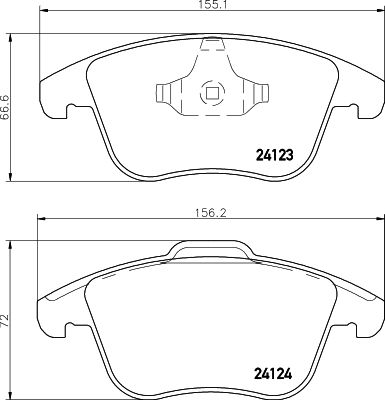 Brake Pad Set, disc brake HELLA PAGID 8DB 355 012-891