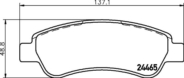 Stabdžių trinkelių rinkinys, diskinis stabdys HELLA PAGID 8DB 355 012-911