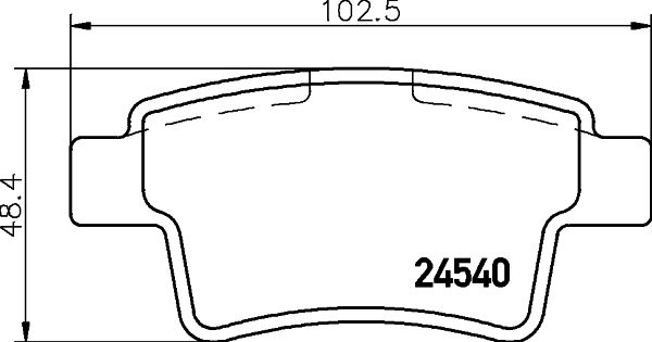 Brake Pad Set, disc brake HELLA PAGID 8DB 355 013-361