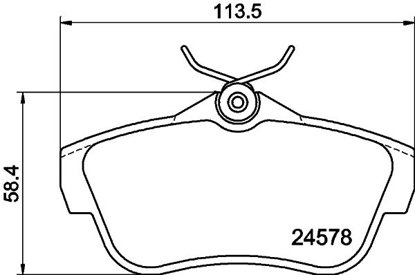 Brake Pad Set, disc brake HELLA PAGID 8DB 355 013-421