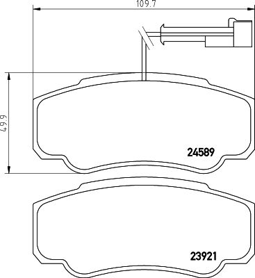 Brake Pad Set, disc brake HELLA PAGID 8DB 355 013-511