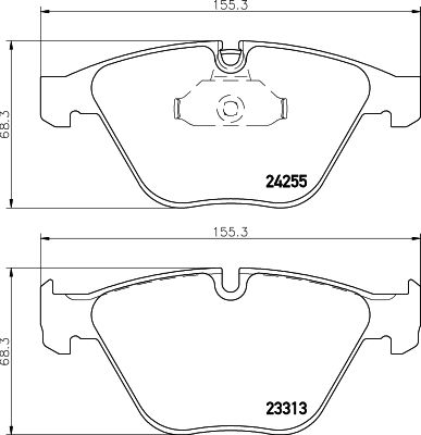 Комплект гальмівних накладок, дискове гальмо HELLA PAGID 8DB 355 013-931