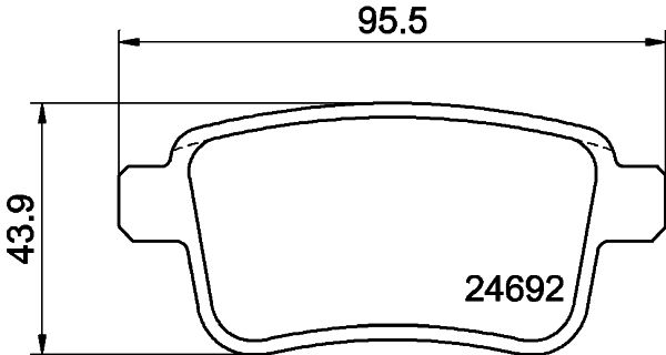 Brake Pad Set, disc brake HELLA PAGID 8DB 355 013-971