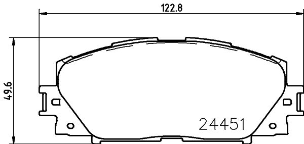 Stabdžių trinkelių rinkinys, diskinis stabdys HELLA PAGID 8DB 355 014-311