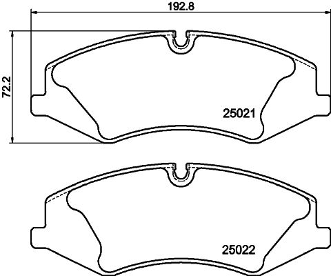 Brake Pad Set, disc brake HELLA PAGID 8DB 355 015-081