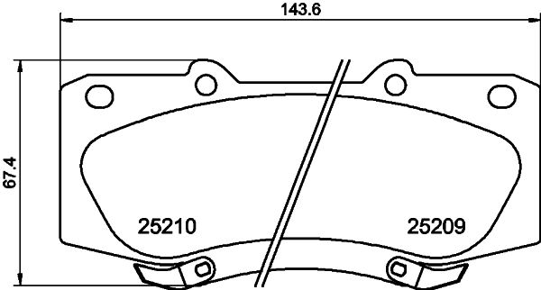 Brake Pad Set, disc brake HELLA PAGID 8DB 355 015-821