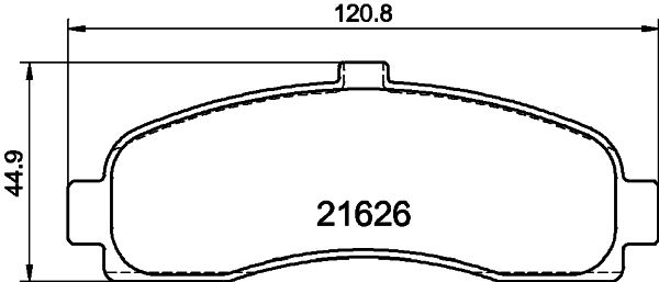 Комплект гальмівних накладок, дискове гальмо HELLA PAGID 8DB 355 016-501