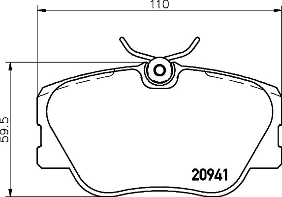 Brake Pad Set, disc brake HELLA PAGID 8DB 355 017-601