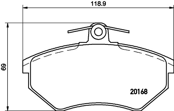 Brake Pad Set, disc brake HELLA PAGID 8DB 355 017-891