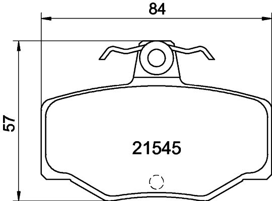 Brake Pad Set, disc brake HELLA PAGID 8DB 355 018-021