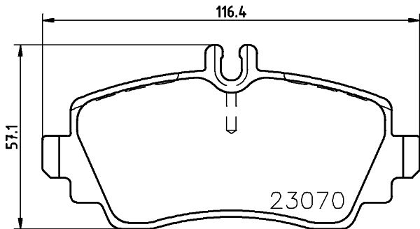 Комплект гальмівних накладок, дискове гальмо HELLA PAGID 8DB 355 018-311