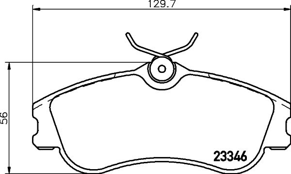 Комплект гальмівних накладок, дискове гальмо HELLA PAGID 8DB 355 018-541