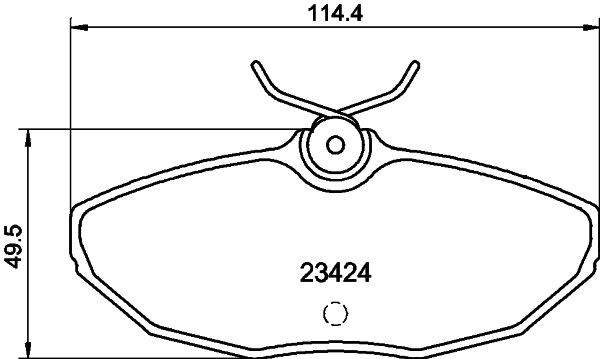 Комплект гальмівних накладок, дискове гальмо HELLA PAGID 8DB 355 018-561