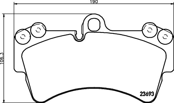 Комплект гальмівних накладок, дискове гальмо HELLA PAGID 8DB 355 018-691