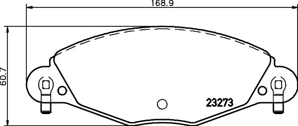 Stabdžių trinkelių rinkinys, diskinis stabdys HELLA PAGID 8DB 355 019-421