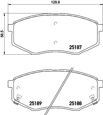 Brake Pad Set, disc brake HELLA PAGID 8DB 355 019-791