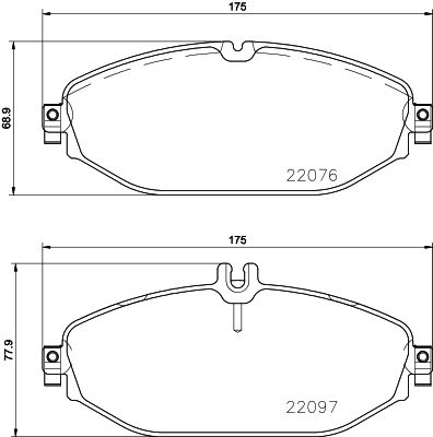 Brake Pad Set, disc brake HELLA PAGID 8DB 355 021-921