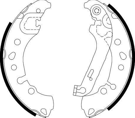 Brake Shoe Set HELLA PAGID 8DB 355 038-011