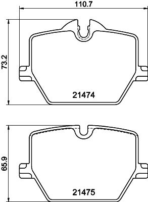 Brake Pad Set, disc brake HELLA PAGID 8DB 355 040-601