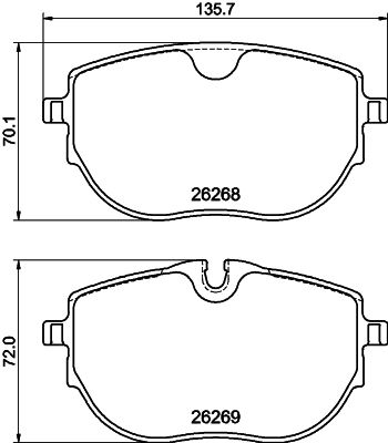 Brake Pad Set, disc brake HELLA PAGID 8DB 355 040-921