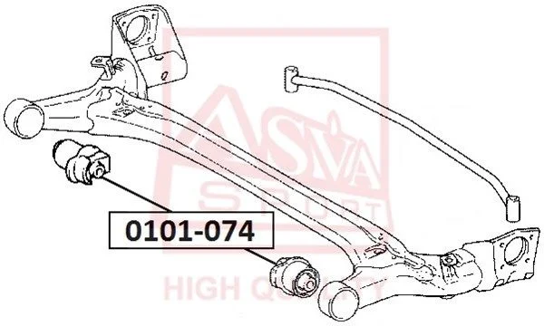Valdymo svirties/išilginių svirčių įvorė ASVA 0101-074