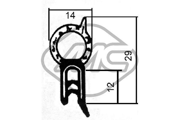 Door Seal Metalcaucho 00600