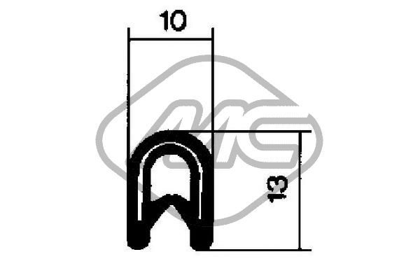 Door Seal Metalcaucho 00605