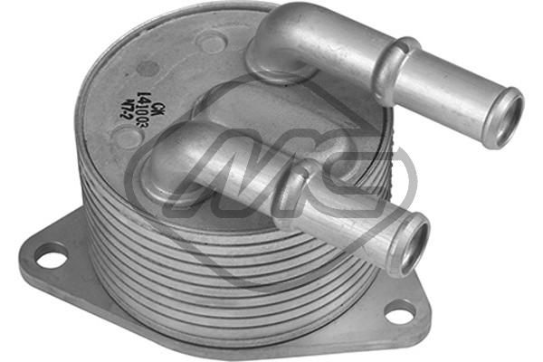 Oil Cooler, engine oil Metalcaucho 39061