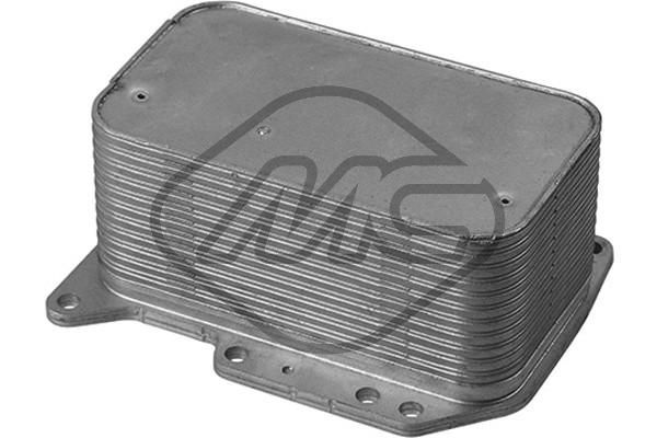 Oil Cooler, engine oil Metalcaucho 39062