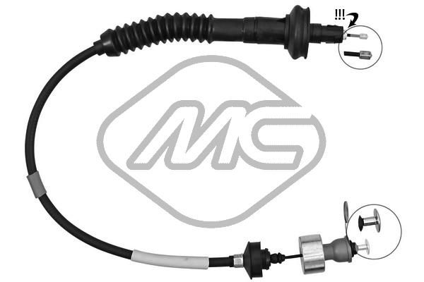 Cable Pull, clutch control Metalcaucho 80005